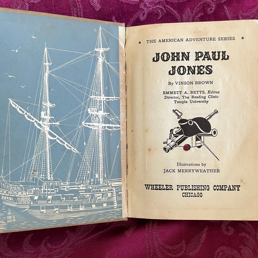 1949 John Paul Jones by Vinson Brown, Vintage Book, Wheeler Publishing Company - Picture 3 of 10